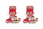 Nutella Socks Adventskalender 2stk, Набор из 2 новогодних носков-сюрпризов Nutella 2025, волшебный сладкий подарок для праздничного настроения, 2 х 209 г
