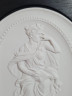 Картина винтажная Meissen, Klio, керамика в деревянной раме, отлита по оригинальным формам Дж.Дж.Кендлера, 23 x 19,5 см, Германия, 1981 г.