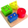 Woodyland Holzspielzeug Stapel- und Steckspiel Игра «Складывание и втыкание деревянных игрушек»