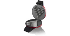 Cloer Cloer Herz-Waffeleisen 1633V Valentinstag Edition rot, 930 Watt, fur 1 grosses Waffelherz  rot Вафельница Cloer Heart 1633V Valentine&amp;#39;s Day Edition красная, 930 Вт, для 1 большого вафельного сердца