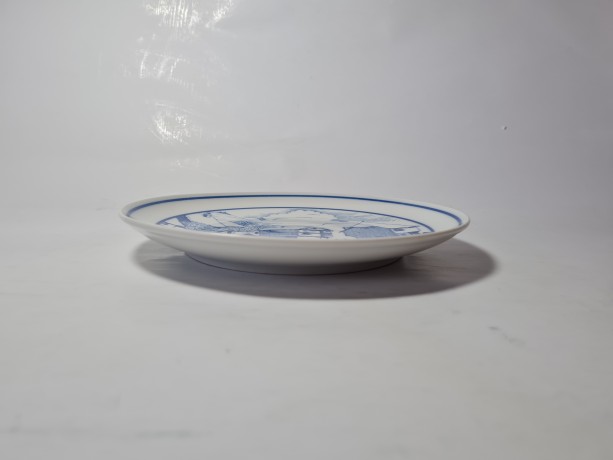 Hutschenreuther 1814 Винтажная тарелка эксклюзивно для Нидертхальского двора "Зима в горах", 20см, Германия, 1970-80гг.