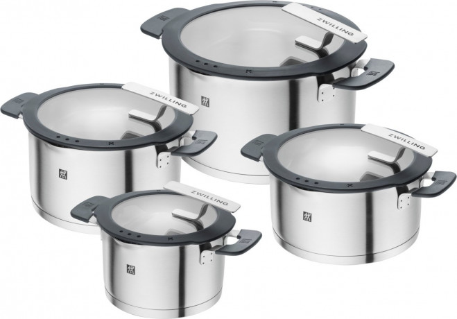 ZWILLING ZWILLING Topfset Simplify 4-tlg. silber Набор кастрюль ZWILLING Simplify, 4 предмета.