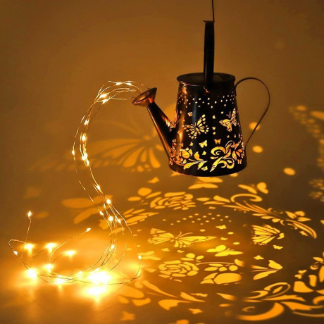 Jormftte Jormftte Wasserkocher Solarwasserung Dose,Garten LED-Bewasserung  Чайник Jormftte, солнечная лейка, садовый светодиодный полив
