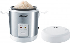 Steba Steba Reiskocher RK 4M, Mini Reiskocher, Edelstahl, Weiss, Reisloffel, Warmhaltefunktion Рисоварка Steba RK 4M, мини-рисоварка, нержавеющая сталь, белый, ложка для риса, функция поддержания тепла