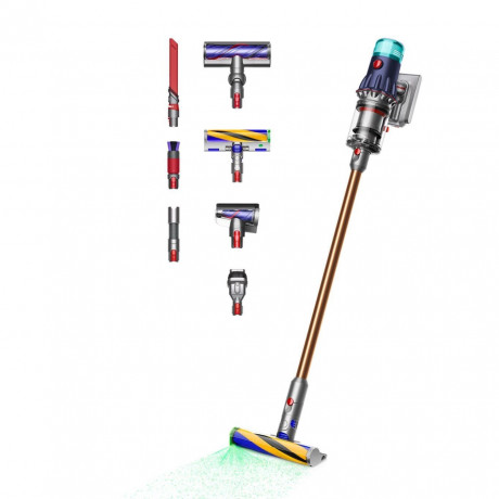 DYSON DYSON Akku-Hand-und Stielstaubsauger V12™ Detect Slim Absolute, 545 W, Beutellos, 2 Bodendusen und 5 weitere Zubehorteile Беспроводной ручной пылесос DYSON V12™ Detect Slim Absolute, 545 Вт, без мешка, 2 насадки для пола и 5 других аксессуаров