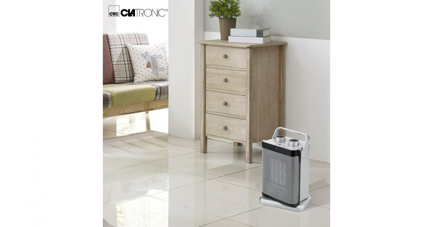 Clatronic Clatronic HL 3631 Keramik-Heizlufter silber/schwarz  silber/schwarz Clatronic HL 3631 керамический тепловентилятор серебристый/черный