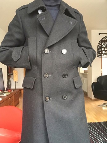 Givenchy Mantel Пальто мужское, черное, р.50 (EU)