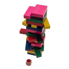 ROMBOL Wackelturm aus edlem Holz fur tollen Spielspass Шатающаяся башня из ценных пород дерева для отличного развлечения