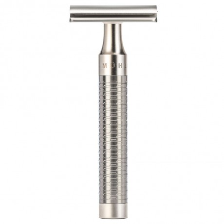 Muhle Rocca 3 tlg. Rasierset Silvertip Fibre, Griff Edelstahl  Бритвенный набор Rocca из 3 предметов Silvertip Fibre, ручка из нержавеющей стали