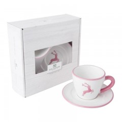 Gmundner Keramik Gmundner Keramik Rosa Hirsch Espresso for you Set 2-tlg. Gmundner Ceramics Rosa Hirsch Эспрессо для вас Набор из 2 шт.
