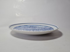 Hutschenreuther 1814 Винтажная тарелка эксклюзивно для Pieroth &quot;На катке&quot;, 20см, Германия, 1970-80гг.
