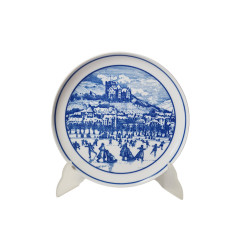 Hutschenreuther 1814 Винтажная тарелка эксклюзивно для Pieroth &quot;На катке&quot;, 20см, Германия, 1970-80гг.