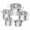 ZWILLING ZWILLING Topfset 5-tlg. PRO silber Набор горшков ZWILLING 5 шт. ПЕР