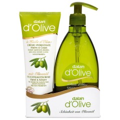 Dalan d’Olive Set - Flussigseife &amp; Hand- und Korpercreme Geschenkset Sets, 1 шт.