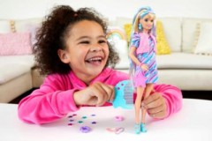 Mattel Barbie Totally Hair Puppe (blond\/bunte Haare) inkl. Styling-Zubehor Кукла Barbie Totally Hair (светлые/разноцветные волосы), включая аксессуары для укладки