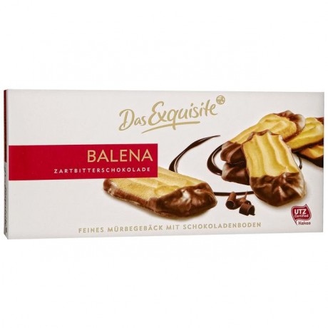 Das Exquisite Шоколад Balena Zartbitterschokolade Spritzgeback 125 г