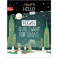Lindt HELLO VEGAN Адвент-календарь 2024, 24 сладких веганских сюрприза из серии Lindt Hello, 47см х 36см, 228 грамм