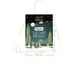 Lindt HELLO VEGAN Адвент-календарь 2024, 24 сладких веганских сюрприза из серии Lindt Hello, 47см х 36см, 228 грамм