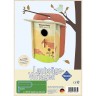 Pebaro Laubsagevorlage Vogelhaus bunt bedruckt Шаблон листовки скворечник красочно напечатан