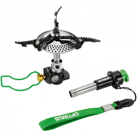 OPTIMUS OPTIMUS Gaskocher Camping Gaskocher Crux Lite 3000W, Mini Kocher Trekking Outdoor Piezo 72g  Газовая плита OPTIMUS, газовая плита для кемпинга Crux Lite 3000 Вт, мини-плита для треккинга, уличная пьезоэлектрическая плита, 72 г