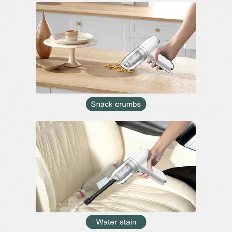 farfi farfi Akku-Handstaubsauger Mini tragbarer 3-in-1-Auto-Handstaubsauger, 75,00 W, starke Saugkraft,Sterilisation,Entstaubung Schwarz Беспроводной ручной пылесос Farfi, мини-портативный автомобильный ручной пылесос 3-в-1, 75,00 Вт, сильное всасывание,