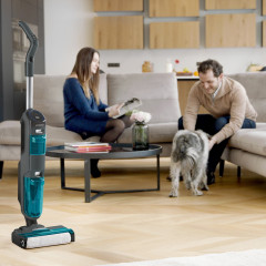 SCHNEIDER SCHNEIDER Nass-Trocken-Akkusauger Dual Expert, 150 W, Beutellos, HEPA 10 Filter, 78 dB, 680 ml Wassertank, 5200 mAh Akku schwarz Беспроводной пылесос SCHNEIDER для влажной и сухой уборки Dual Expert, 150 Вт, без мешка, фильтр HEPA 10, 78 дБ, рез