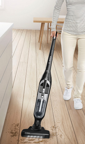 BOSCH BOSCH Akku-Hand-und Stielstaubsauger Flexxo Serie 4 BBH3P2801, 28 V, Power Duse mit LED, beutellos, integriertes Zubehor, Schwarz  Беспроводной ручной пылесос BOSCH Flexxo Series 4 BBH3P2801, 28 В, мощная насадка со светодиодом, без мешка, встроенны