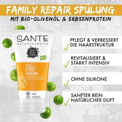 Sante Conditioner Repair Bio-Oliveno, Санте Восстанавливающий Кондиционер для волос с органическим оливковым маслом и гороховым протеином, 150 мл