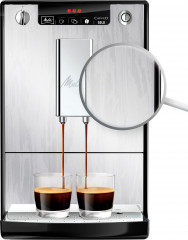 Melitta Melitta Kaffeevollautomat Solo E 950-111, Organic Silver, Perfekt fur Cafe creme  Espresso, nur 20cm breit  олностью автоматическая кофемашина Melitta Solo E 950-111, органическое серебро, идеально подходит для приготовления крем-эспрессо в кафе, 