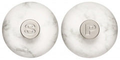 Le Creuset LE CREUSET Pfeffermuchle WHITE MARBLE Weiss Мельница для перца LE CREUSET БЕЛЫЙ МРАМОР