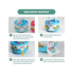 Vetaka Mini Klauenmaschine mit Dinosaurier fur Kinder Мини когтеточка с динозавром для детей