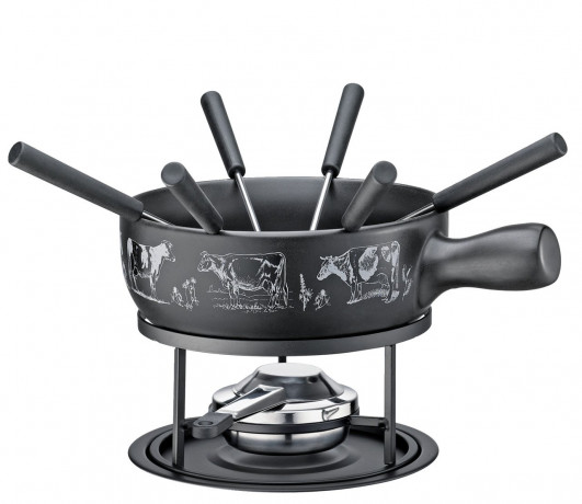 Kucchenprofi KUcCHENPROFI Kasefondue-Set ST. GALLEN schwarz/ silber Набор для сырного фондю K=CHENPROFI ST. ГАЛЛЕН