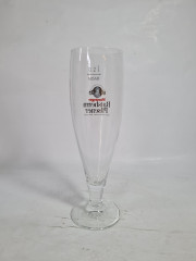 Немецкие бокалы пивные винтажные Moninger / Ratsherrn Pilsener, стекло, 6 шт., 0.2 л, 20 см, Германия, 1980-90гг.