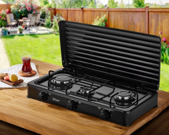Zilan Zilan Gaskocher Campingkocher 3 flammig Propangas Herd Газовая плита Zilan, походная печь, газовая плита на пропане с 3 пламенем