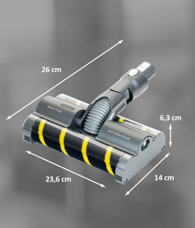 Genius Genius Akku-Bodenstaubsauger Genius Invictus X8 360° Hartboden-Elektroburste Беспроводной пылесос Genius Invictus X8 электрическая щетка для твердых полов с поворотом на 360°