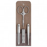 ZWILLING  Taschen-Etui, Rindleder, taupe, 4-tlg  Карманный чехол, воловья кожа, серо-коричневый, 4 шт.