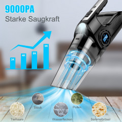 Vbrisi Vbrisi Akku-Handstaubsauger Handstaubsauger, Autostaubsauger 9000 Pa, Mit aufblasbarer Funktion., Multifunktionaler Staubsauger, Leistungsstarker Akku Handstaubsauger  Беспроводной ручной пылесос Vbrisi ручной пылесос, автомобильный пылесос 9000 Па