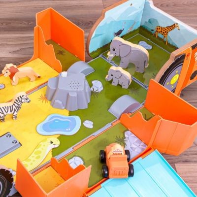 KidKraft Safari 2-in-1 Ride and Play Rutschauto mit EZ Kraft Assembly Автомобиль-толкатель Safari 2-in-1 Ride and Play с EZ Kraft Assembly