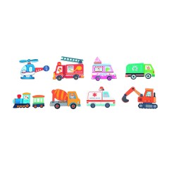 Lelin Lernspielzeug Magnetisches Spielset zum Thema Verkehr Развивающая игрушка Магнитный транспортный набор
