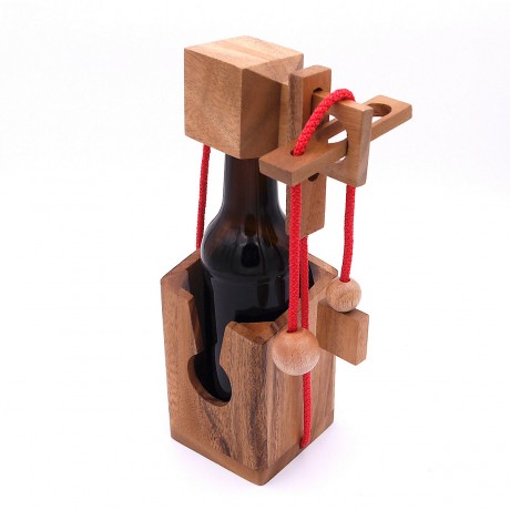 ROMBOL Flaschentresor – edler Tresor aus Holz fur Bierflaschen 0 Сейф для бутылок