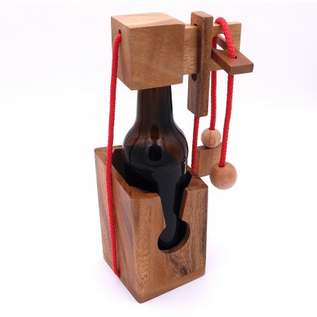 ROMBOL Flaschentresor – edler Tresor aus Holz fur Bierflaschen 0 Сейф для бутылок