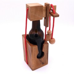 ROMBOL Flaschentresor – edler Tresor aus Holz fur Bierflaschen 0 Сейф для бутылок