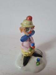 Capodimonte Фарфоровая статуэтка Каподимонте &quot;Клоун&quot;, 10см, Италия, 1950-60гг.