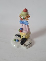 Capodimonte Фарфоровая статуэтка Каподимонте &quot;Клоун&quot;, 10см, Италия, 1950-60гг.