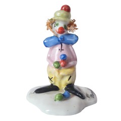 Capodimonte Фарфоровая статуэтка Каподимонте &quot;Клоун&quot;, 10см, Италия, 1950-60гг.