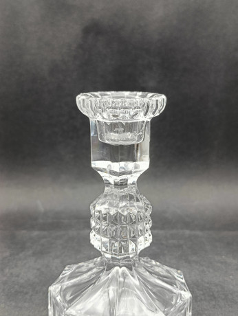 Подсвечник винтажный Nachtmann, хрусталь, 14 х 8 см, Германия, 1960-70гг.