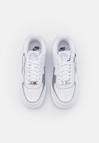 Nike Sportswear W AF1 SHADOW Sneaker low white/metallic silver/pure platinum/blackened blue W AF1 SHADOW Низкие кроссовки женские белый/серебристый металлик/чистая платина/черненый синий