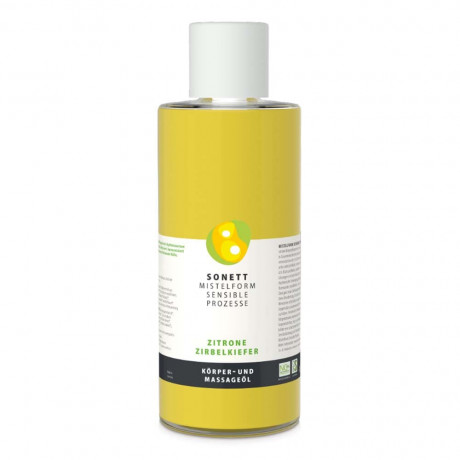 Sonett Mistelform Korper- & Massageol Zitrone Zirbelkiefer 485ml  Масло для тела и массажа омелы лимон, швейцарская сосна, 485 мл