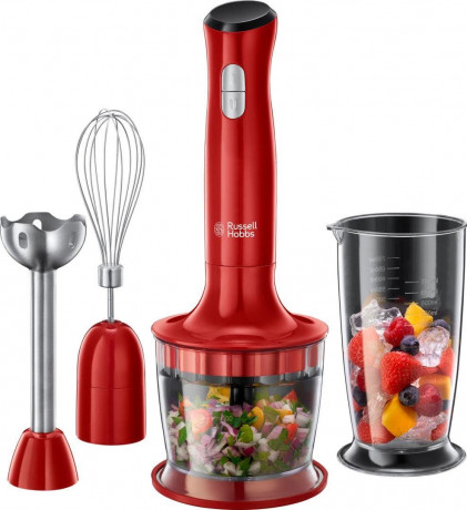 RUSSELL HOBBS RUSSELL HOBBS Stabmixer Desire 3in1 24700-56, 500 W, 2 Geschwindigkeitsstufen, Edelstahlmesser, spulmaschinengeeignet  Ручной блендер RUSSELL HOBBS Desire 3in1 24700-56, 500 Вт, 2 уровня скорости, лезвие из нержавеющей стали, можно мыть в по