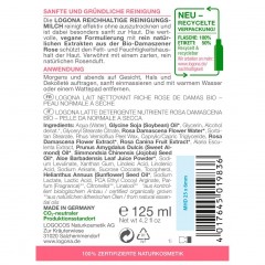 Logona Reichhaltige Reinigungsmilch Bio-Damaszener Rose  Насыщенное очищающее молочко с органической дамасской розой